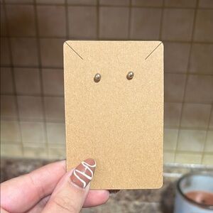 Vintage Gold Stud Earrings